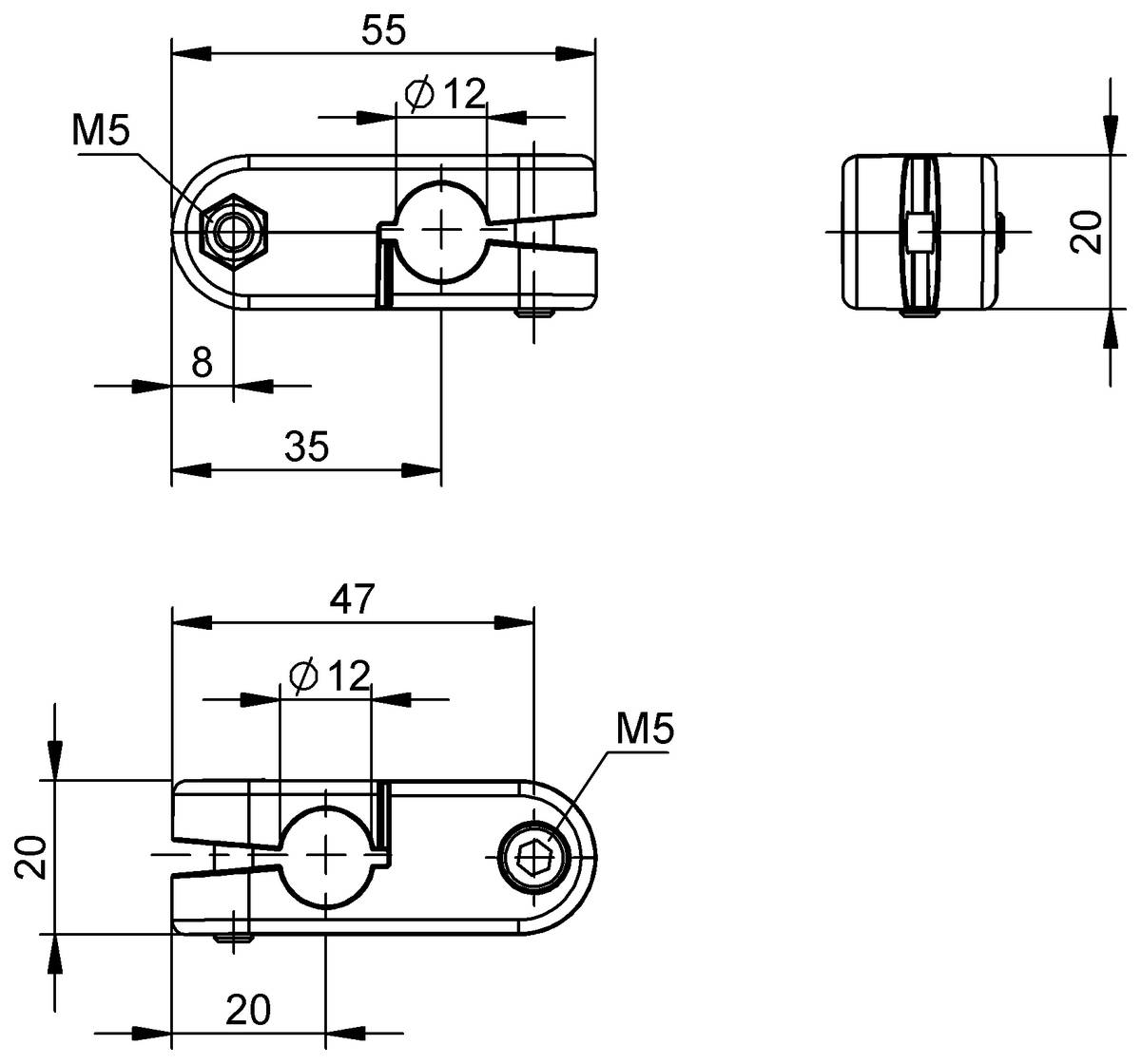 BALLUFF Montagesystem - BAM035P, 1 St.-1