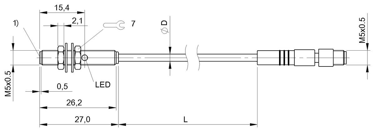 BALLUFF Induktiver Sensor - BES00H5, 1 St.-1