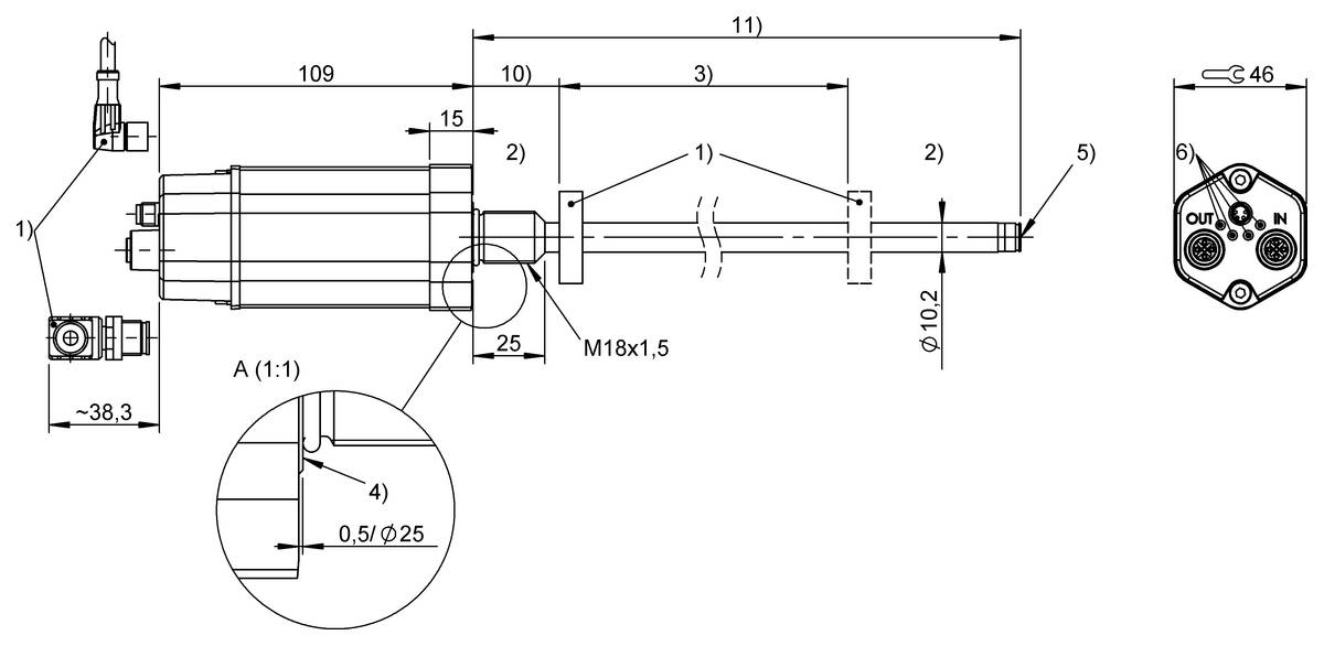 BALLUFF Magnetostriktives System - BTL37W1, 1 St.-2