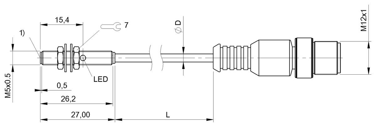 BALLUFF Induktiver Sensor - BES00H7, 1 St.-1