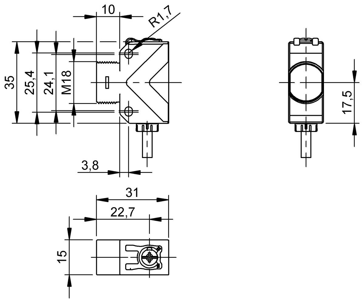 BALLUFF Optoelektronischer Sensor - BOS028W, 1 St.-1