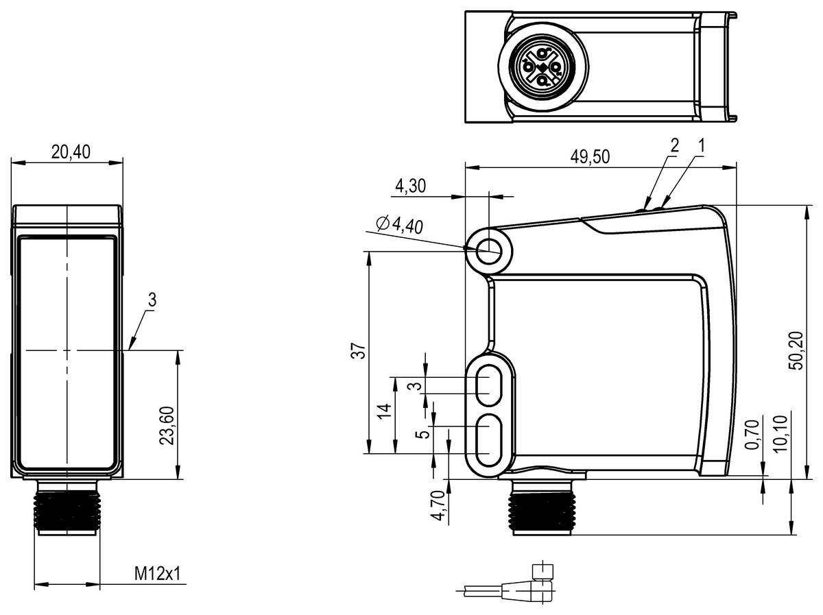 BALLUFF Optoelektronischer Sensor - BOS0288, 1 St.-2
