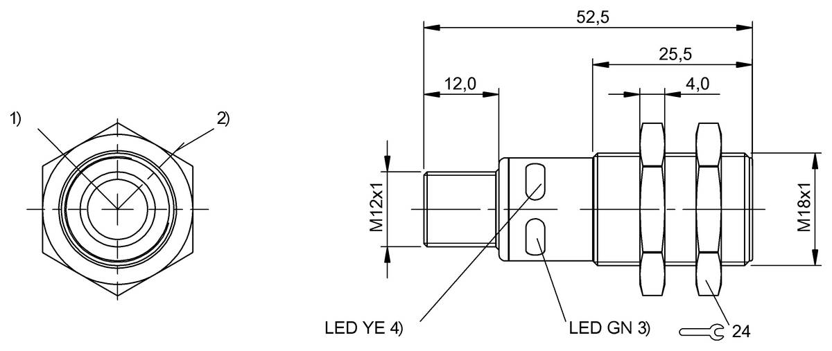 BALLUFF Ultraschall-Sensor - BUS007H, 1 St.-2