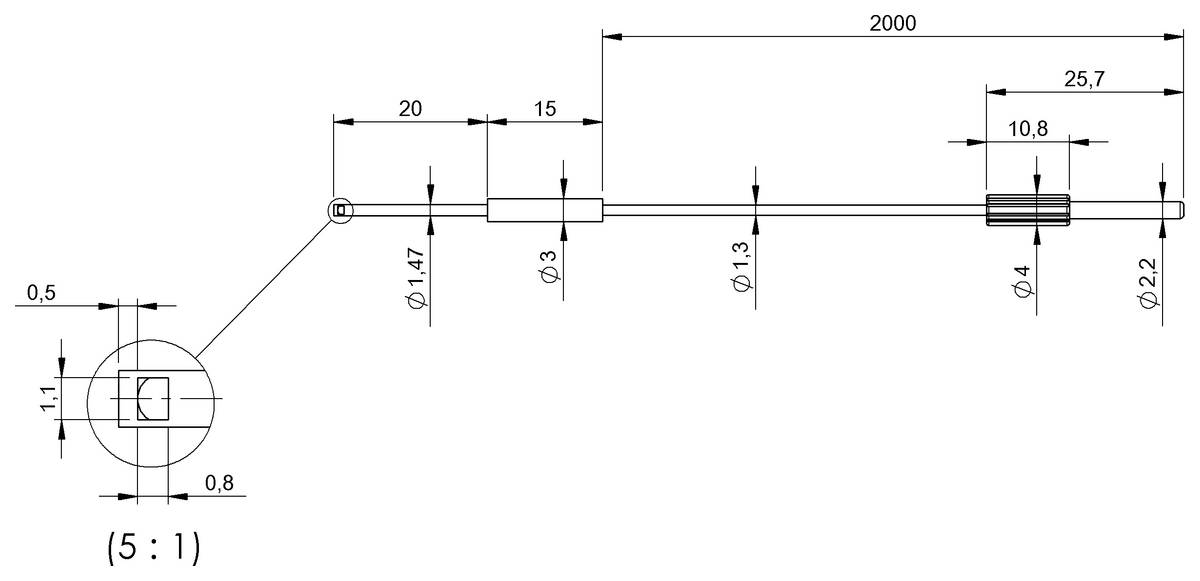 BALLUFF Lichtleiter - BFO00H7, 1 St.-1