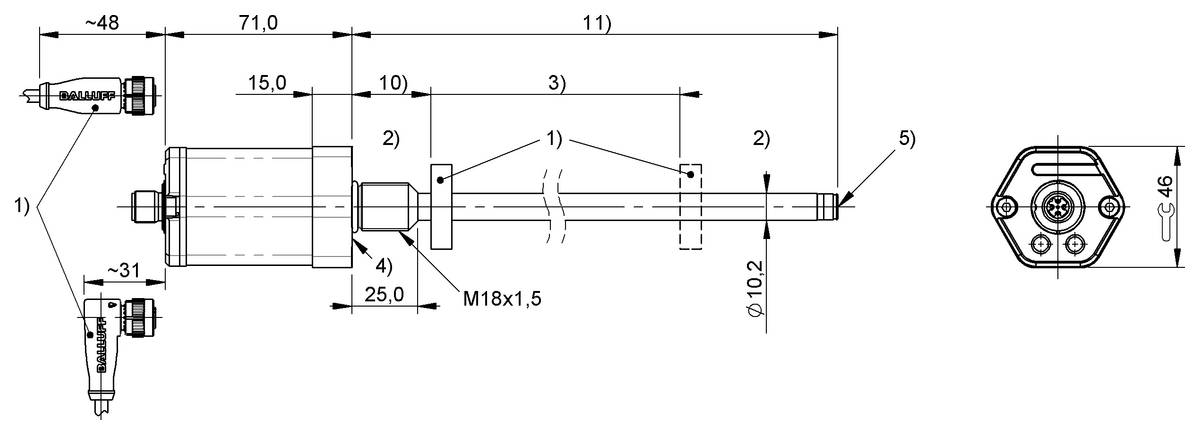 BALLUFF Magnetostriktives System - BTL3RL7, 1 St.-2