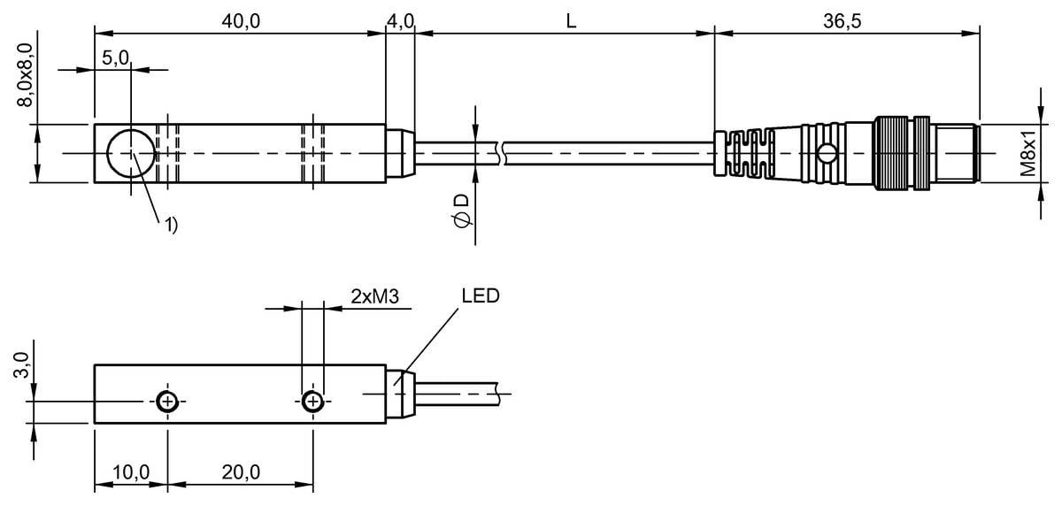 BALLUFF Induktiver Sensor - BES01TK, 1 St.-1