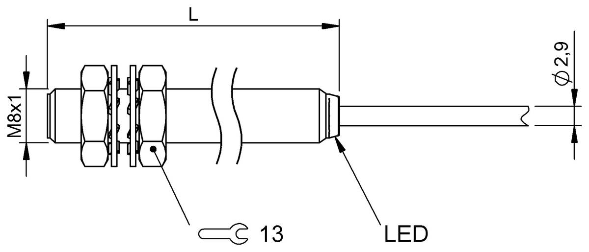BALLUFF Induktiver Sensor - BES01EZ, 1 St.-1