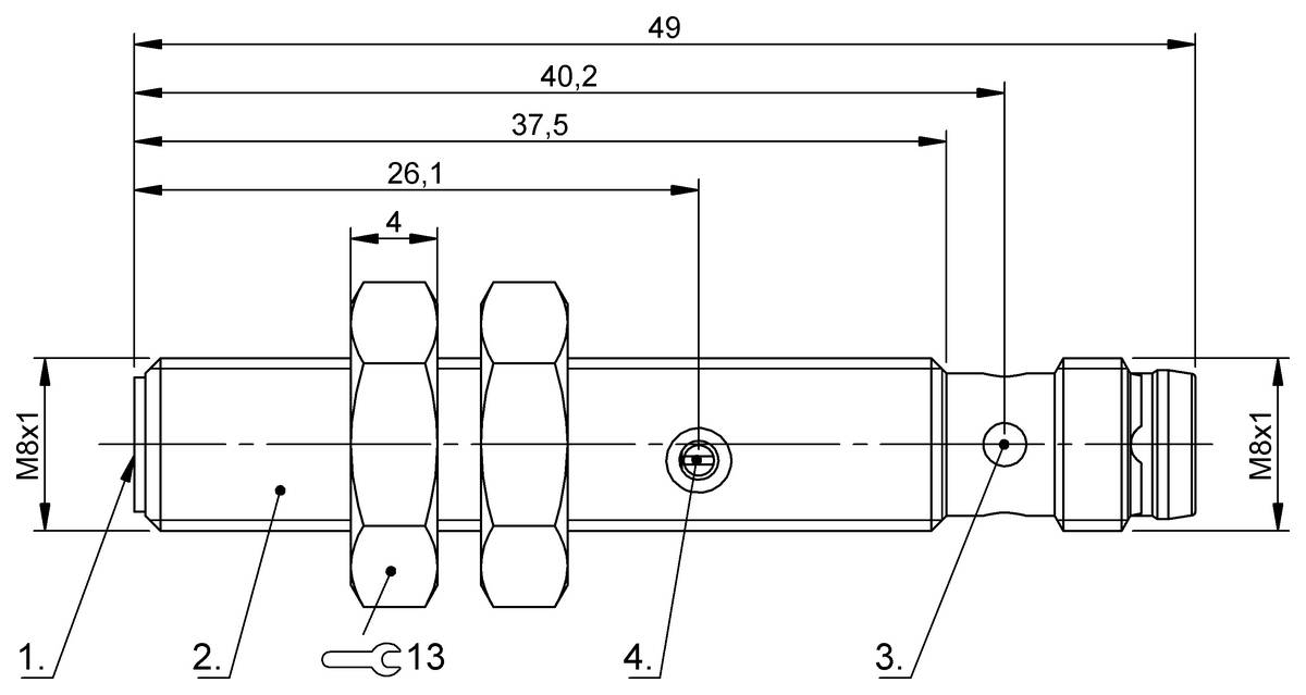 BALLUFF Kapazitiver Sensor - BCS01AN, 1 St.-1