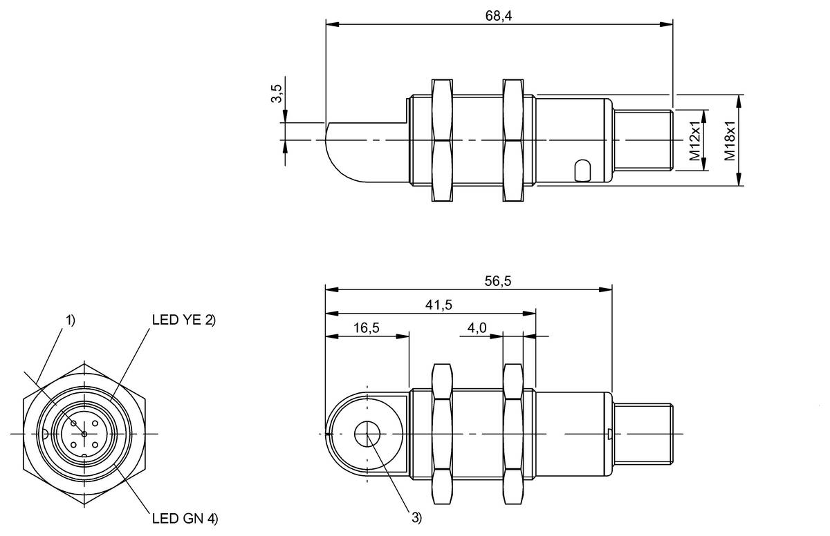 BALLUFF Ultraschall-Sensor - BUS007K, 1 St.-1