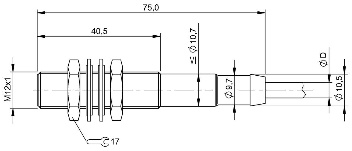 BALLUFF Induktiver Sensor - BES02HU, 1 St.-1