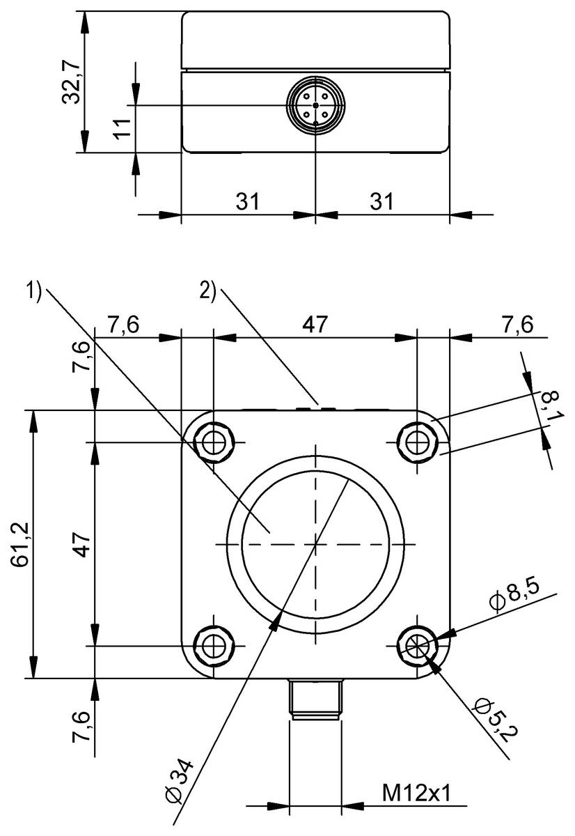 BALLUFF Ultraschall-Sensor - BUS006J, 1 St.-1