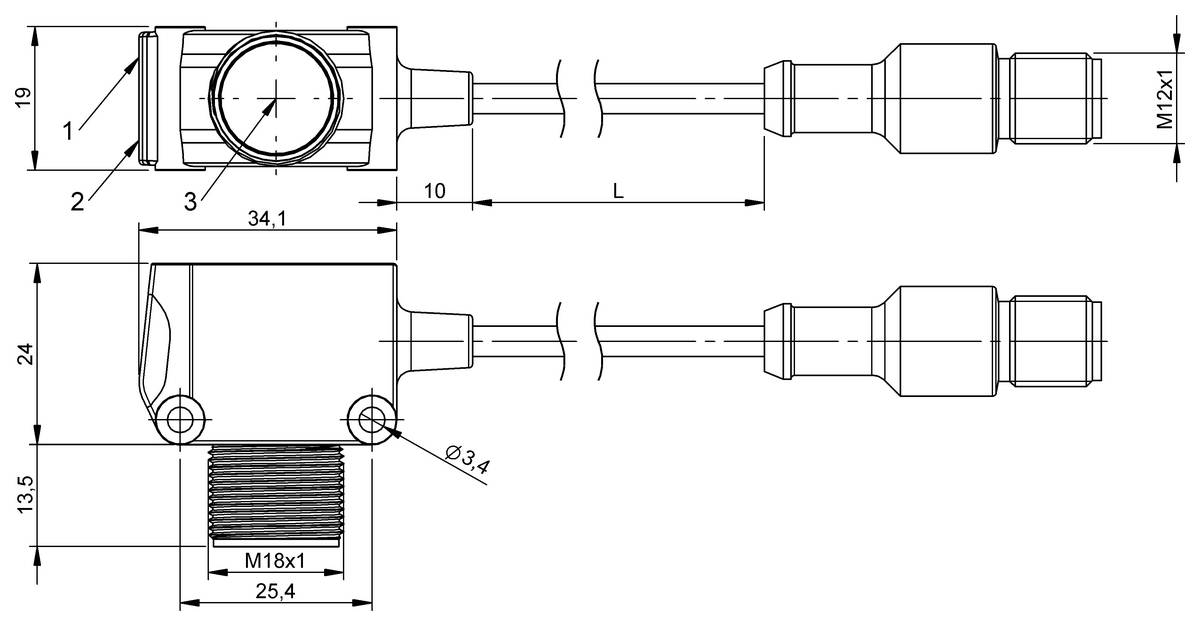 BALLUFF Optoelektronischer Sensor - BOS028J, 1 St.-1
