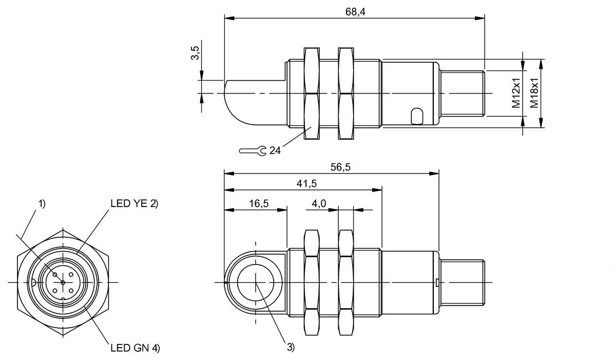 BALLUFF Ultraschall-Sensor - BUS007M, 1 St.-1