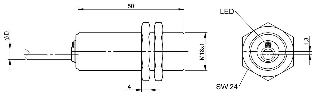 BALLUFF Induktiver Sensor - BES05ZP, 1 St.-1