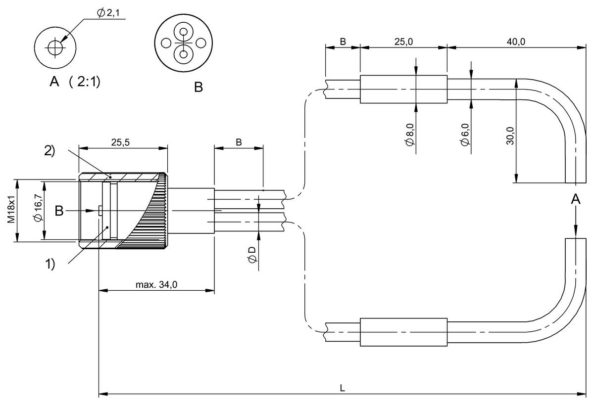 BALLUFF Lichtleiter - BFO004F, 1 St.-1