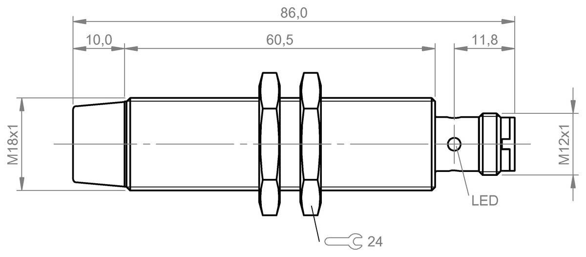 BALLUFF Induktiver Sensor - BES057L, 1 St.-1