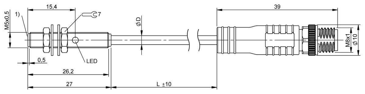BALLUFF Induktiver Sensor - BES0616, 1 St.-1