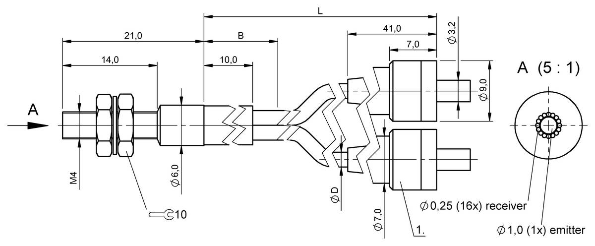 BALLUFF Lichtleiter - BFO00C9, 1 St.-1
