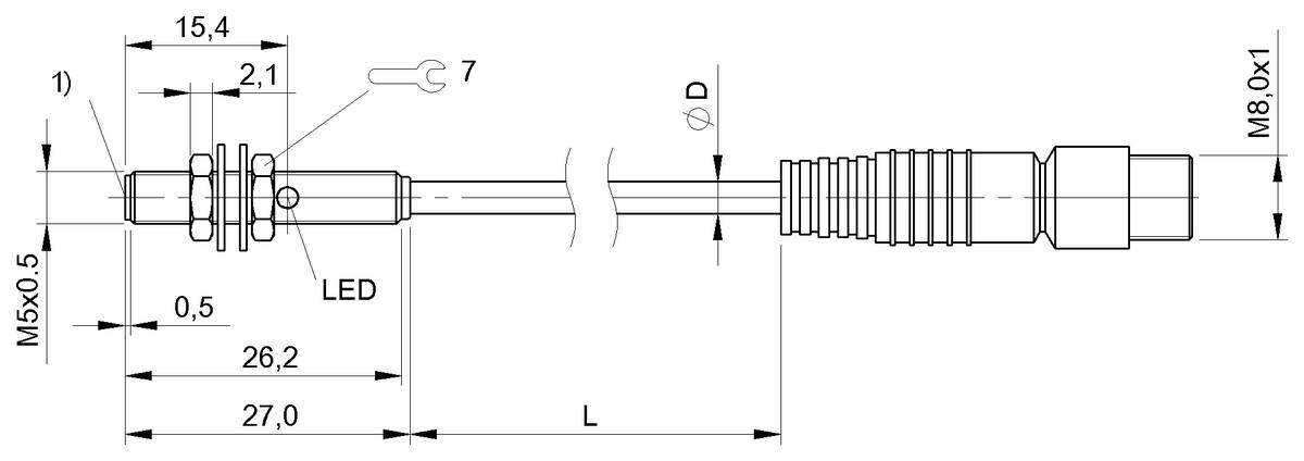 BALLUFF Induktiver Sensor - BES05PL, 1 St.-1