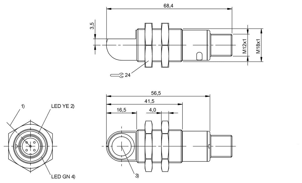 BALLUFF Ultraschall-Sensor - BUS007N, 1 St.-1