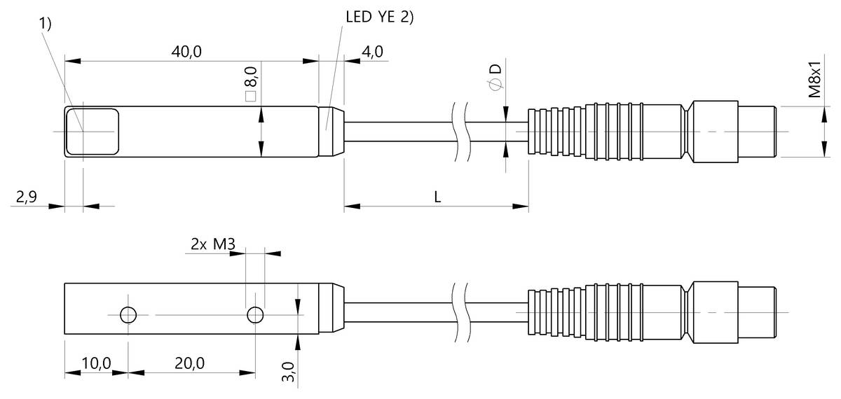 BALLUFF Optoelektronischer Sensor - BOS0267, 1 St.-1