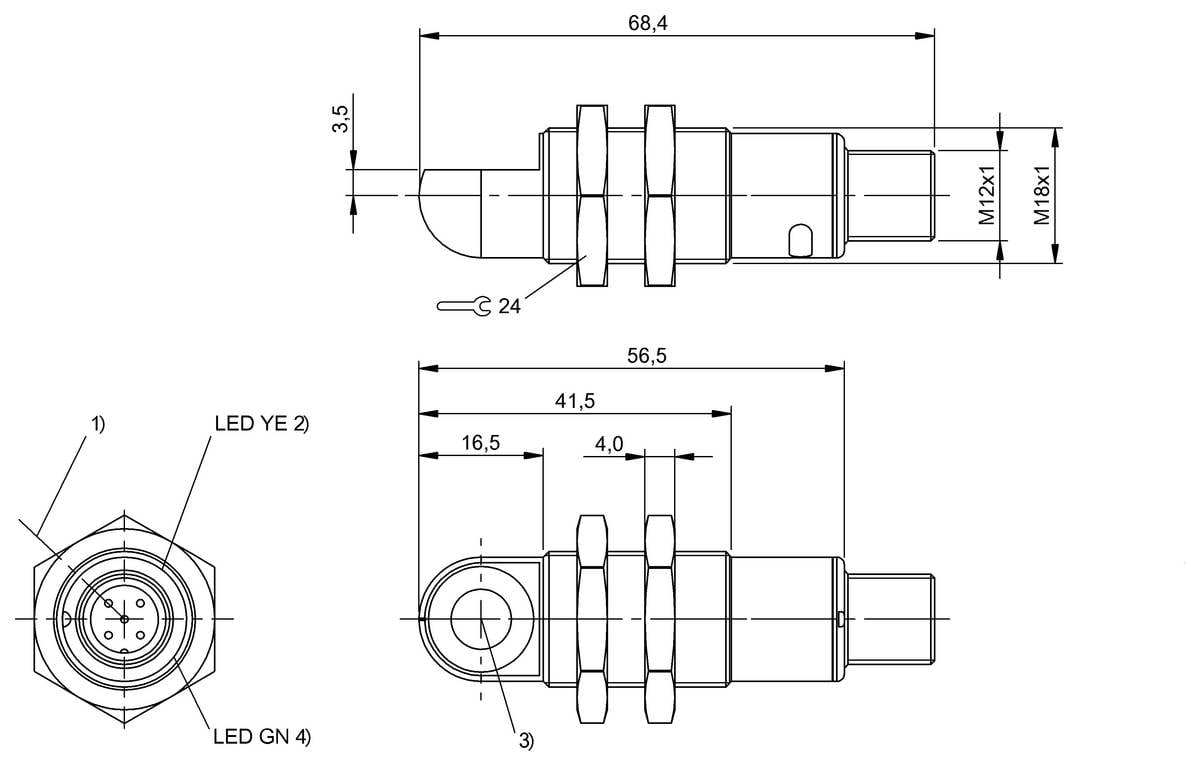 BALLUFF Ultraschall-Sensor - BUS007L, 1 St.-2