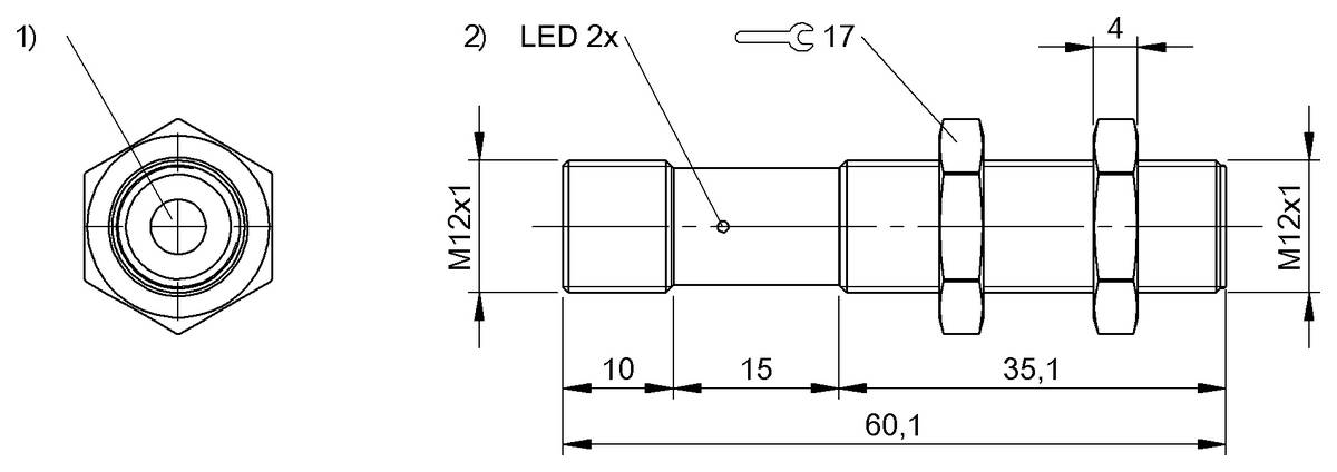 BALLUFF Ultraschall-Sensor - BUS0067, 1 St.-1