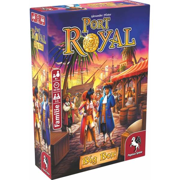 Pegasus Spiele Pegasus Port Royal Big Box, Brettspiel, Familie, 8 Jahr(e), 20 min, Familienspiel