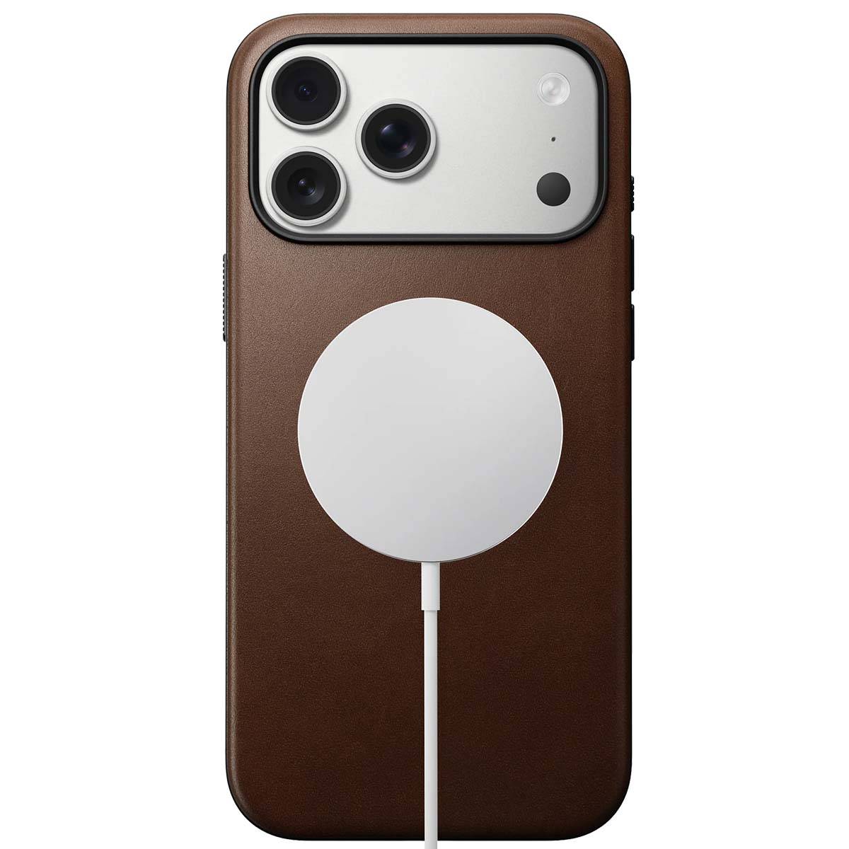 Modern Leather Case iPhone 17 Pro Max Brown-1