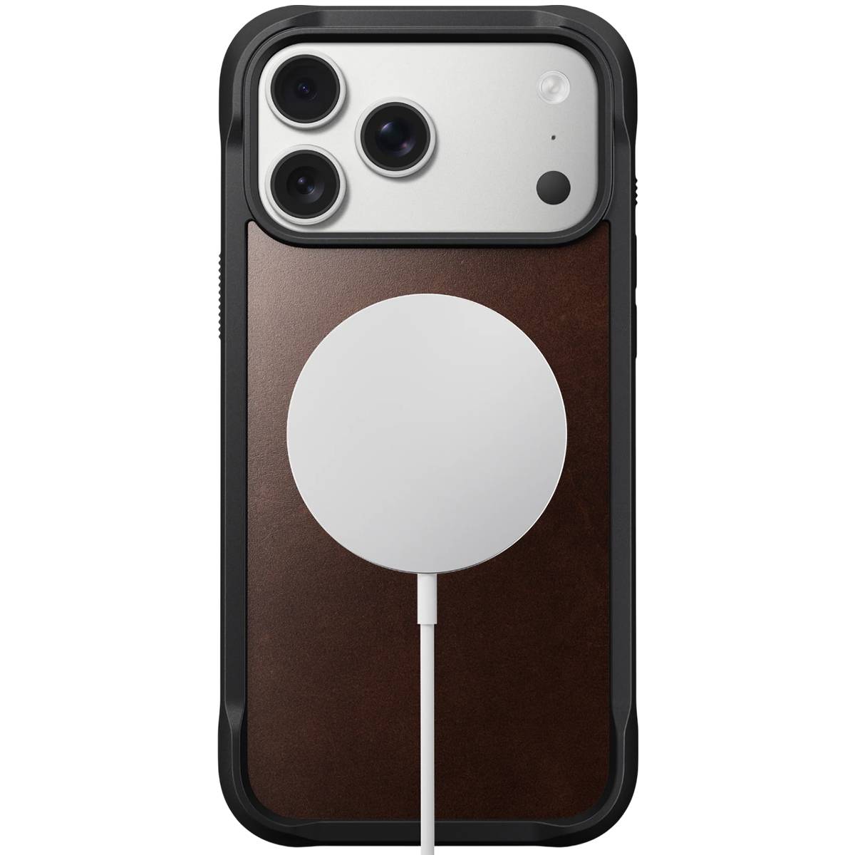 Nomad Rugged Leather Case, Cover, Apple, iPhone 17 Pro Max, 17,5 cm (6.9"), Braun-3