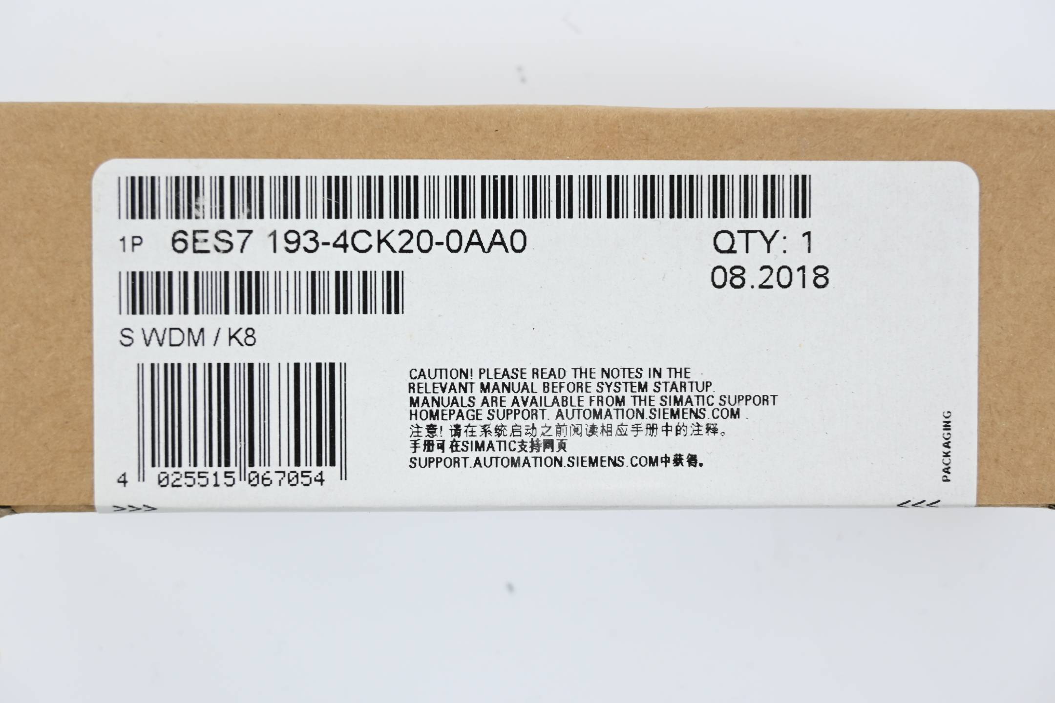 Siemens Dig.Industr. SIMATIC Terminalmodul 6ES7193-4CK20-0AA0-1