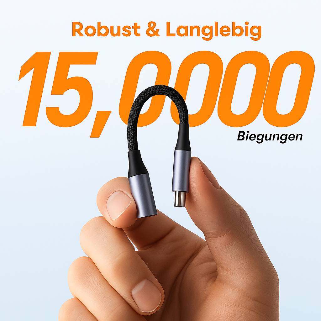 Nylon USB-C auf 3,5 mm Klinke Audio Adapter – robust & kompatibel-1