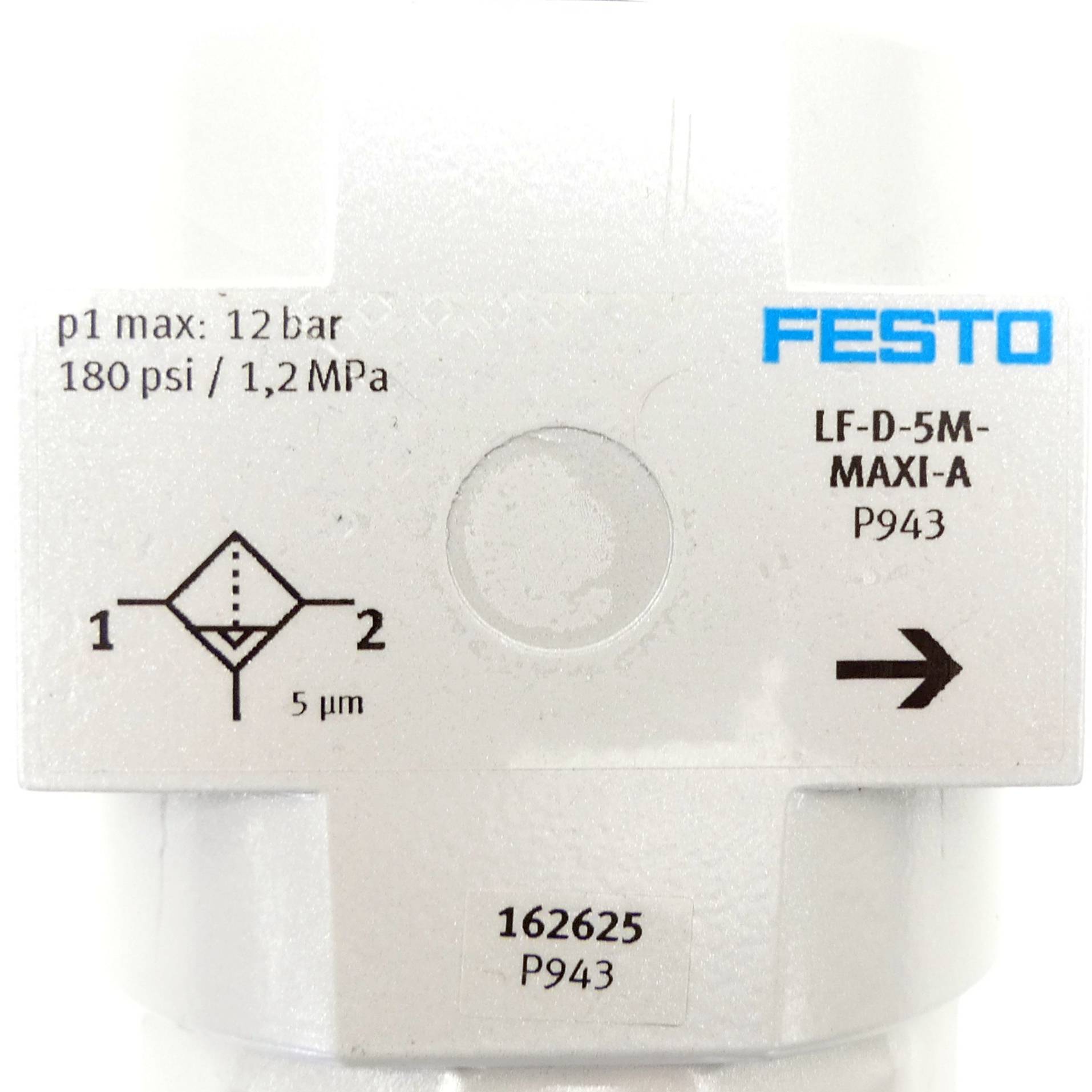 FESTO 162625 LF-1-D-5M-MAXI-A Druckluftfilter 12 bar 5 µm-2