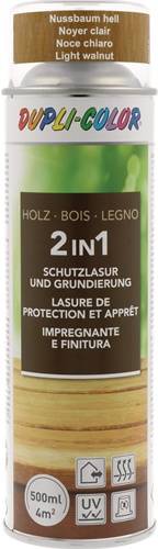 Holzschutzlasur 2in1 Farbe nussbaum hell 500ml Spraydose DUPLI-COLOR-0