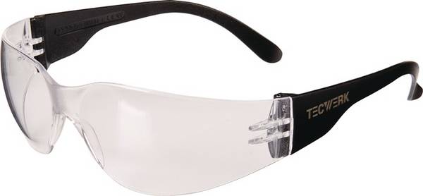 Schutzbrille Daylight Basic EN 166 Bügel schwarz,Scheibe klar PC TECWERK