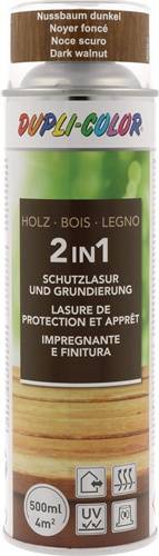 Holzschutzlasur 2in1 Farbe nussbaum dunkel 500ml Spraydose DUPLI-COLOR-0