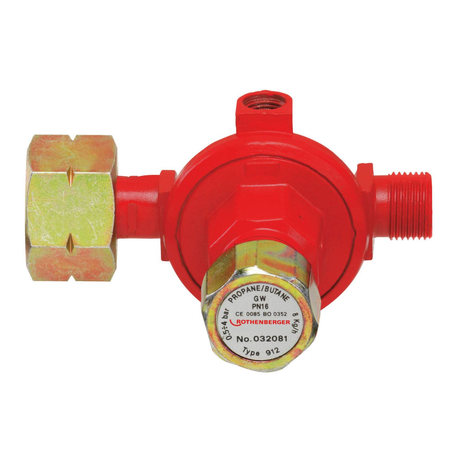 Propanregler,stufenl.,1-4bar,W21,8x3/8\"L-0