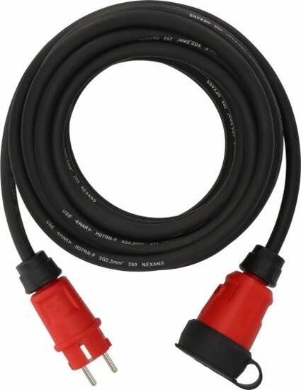 Professional Verlängerungskabel VN 1200 Kabellänge 10 m Kabeltyp H07RN-F3G 25 mm². 85870049 858700 49-0