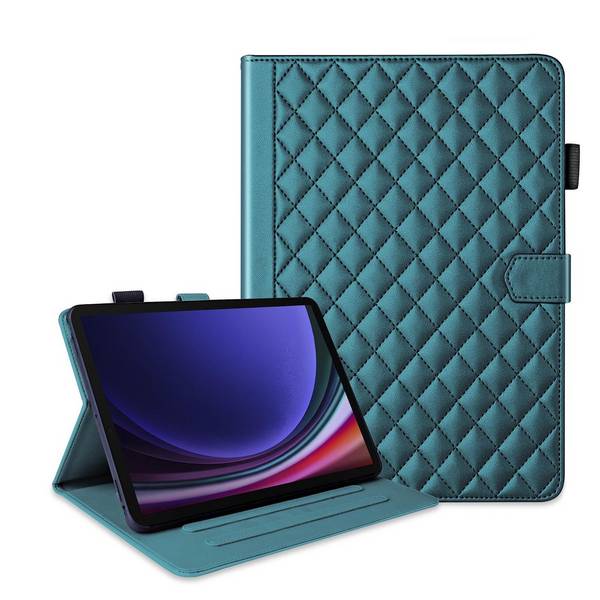 Für Samsung Galaxy Tab S10 FE Plus Design Kunstleder Hülle Grün
