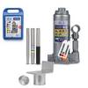 alca® Wagenheber Set hydraulisch 3 t 195-380mm Hubhöhe, inkl. L-Adapter Stempelheber Bundle aus Stahl,