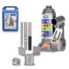 alca® Wagenheber Set hydraulisch 2t, 158-308mm Hubhöhe, Koffer & U-Adapter Stempelheber Bundle aus Stahl,