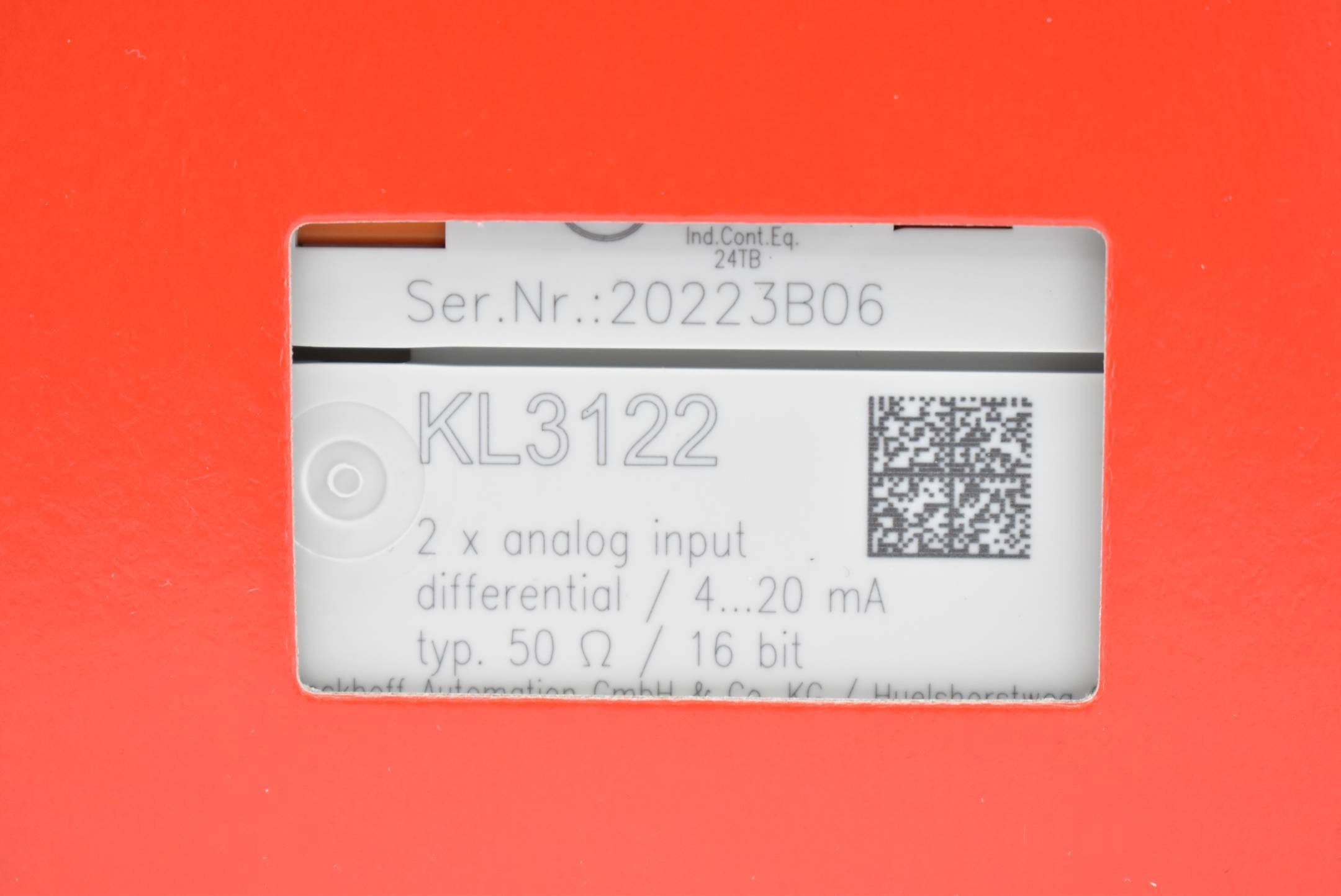Beckhoff Busklemmen KL3122-1