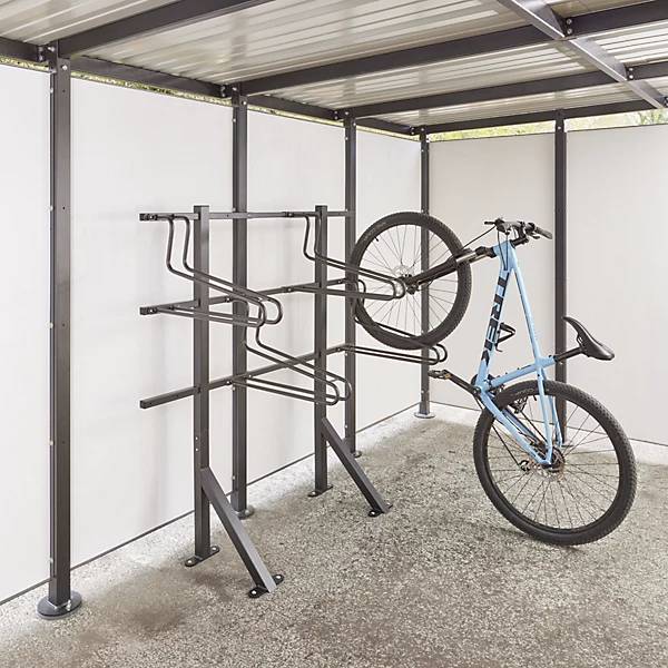 Fahrradständer 2 Stellplätze B 638 mm schwarz. Etablissements Mottez & Cie SA 84815449-4