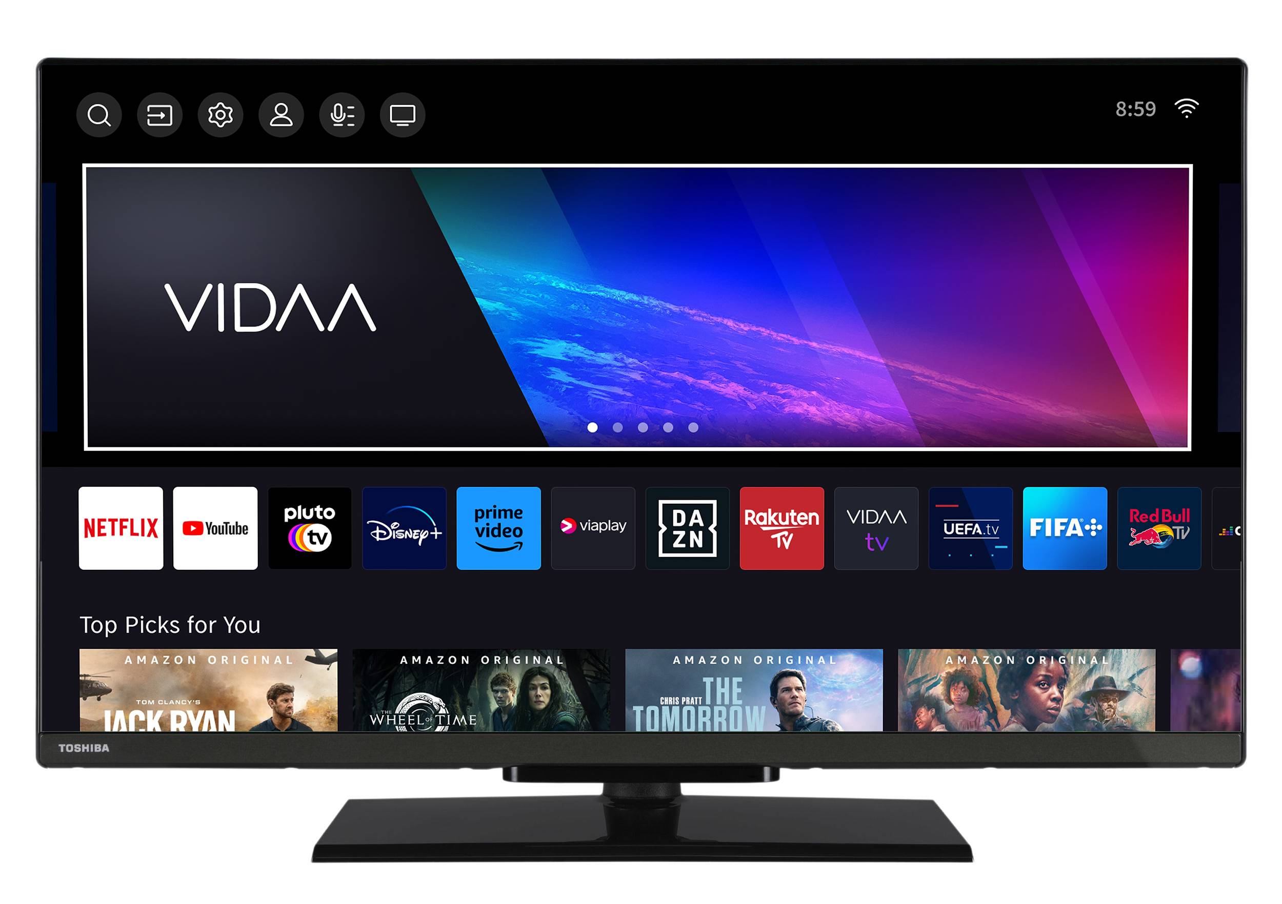 Toshiba 32LV3F63DAZ Fernseher 32 Zoll Smart TV VIDAA Full HD HDR TV mit Triple-Tuner, LED TV (2026)-1