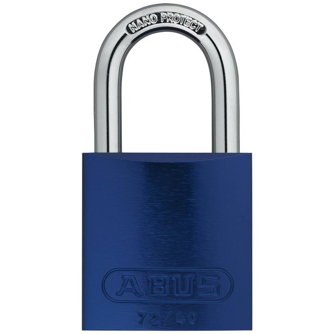 ABUS Vorhangschloss Aluminium 72/40 blau vs. Lock-Tag-0