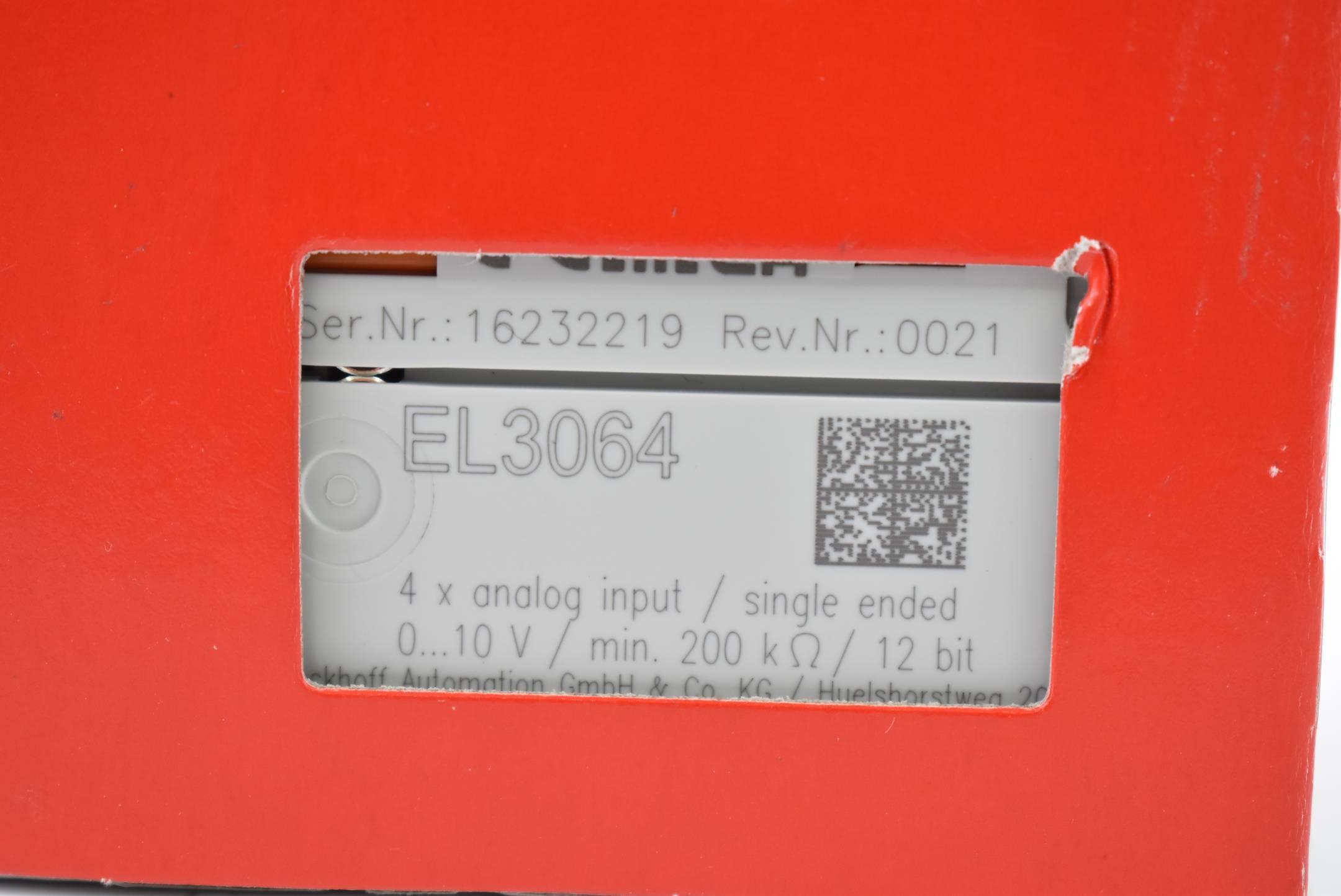 Beckhoff EL3064, EtherCAT-Klemme, 4-Kanal-Analog-Eingang, Spannung, 0…10 V, 12 Bit, single-ended-2