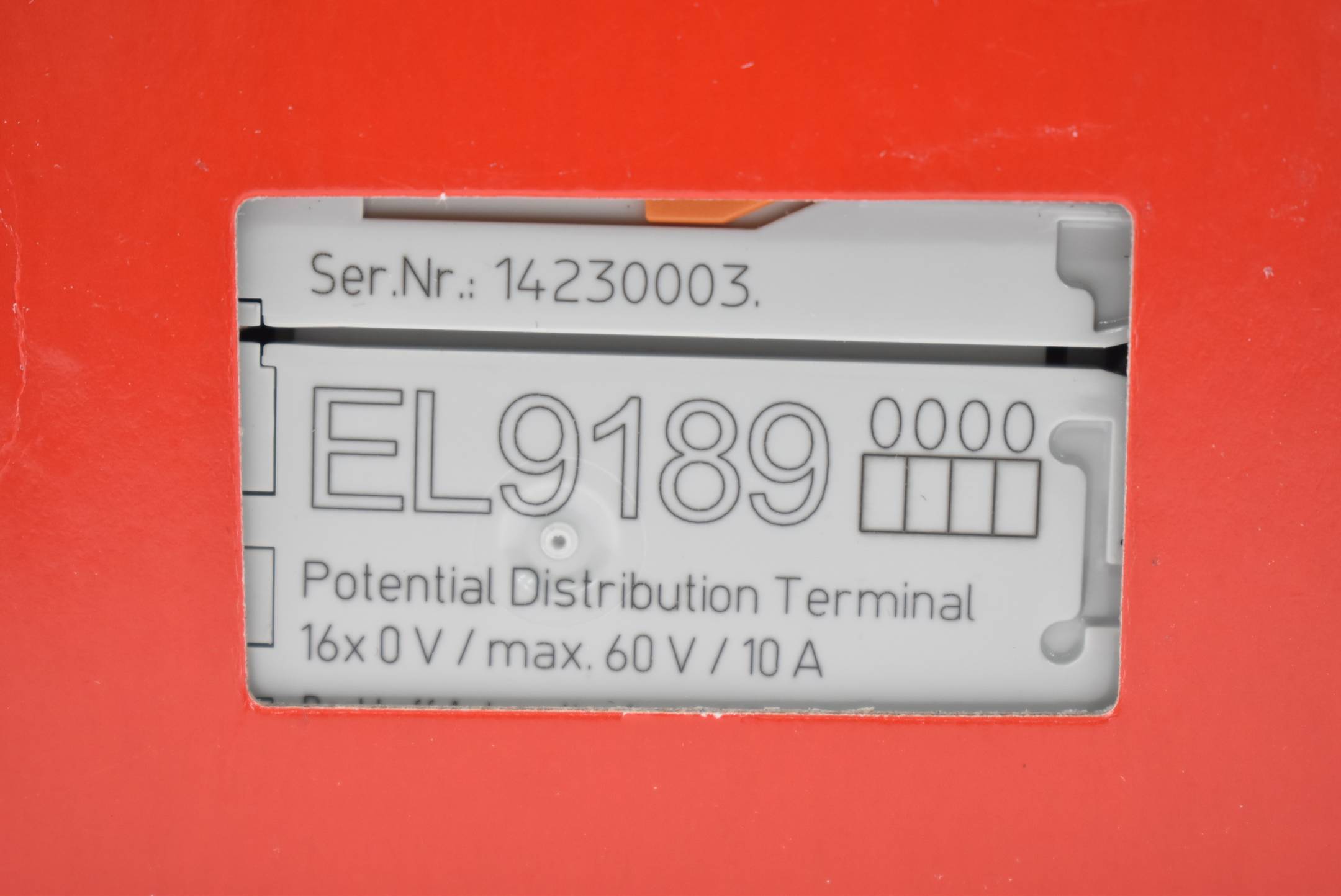 Beckhoff EL9189, EtherCAT-Klemme, Potenzialverteilung, 16x0V DC-2