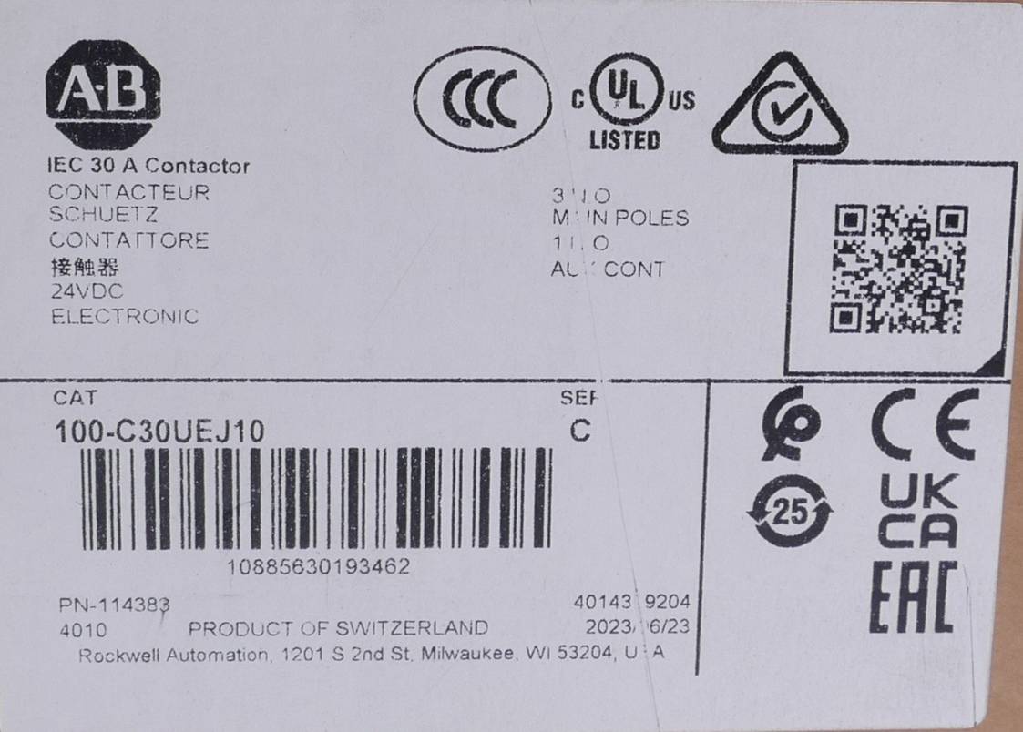 Allen-Bradley Schütz | Ser. C | 100-C30UEJ10-1