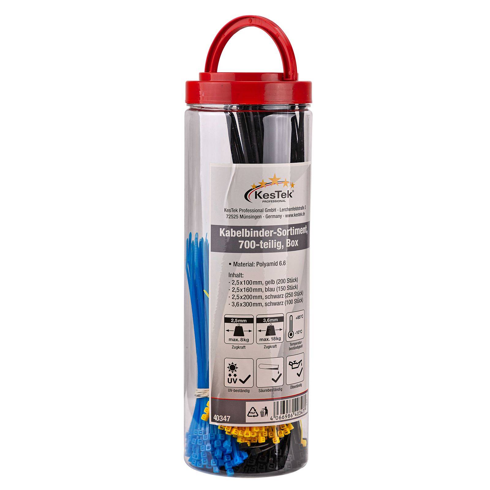 Kabelbinder Sortiment 700 tlg. BOX-0