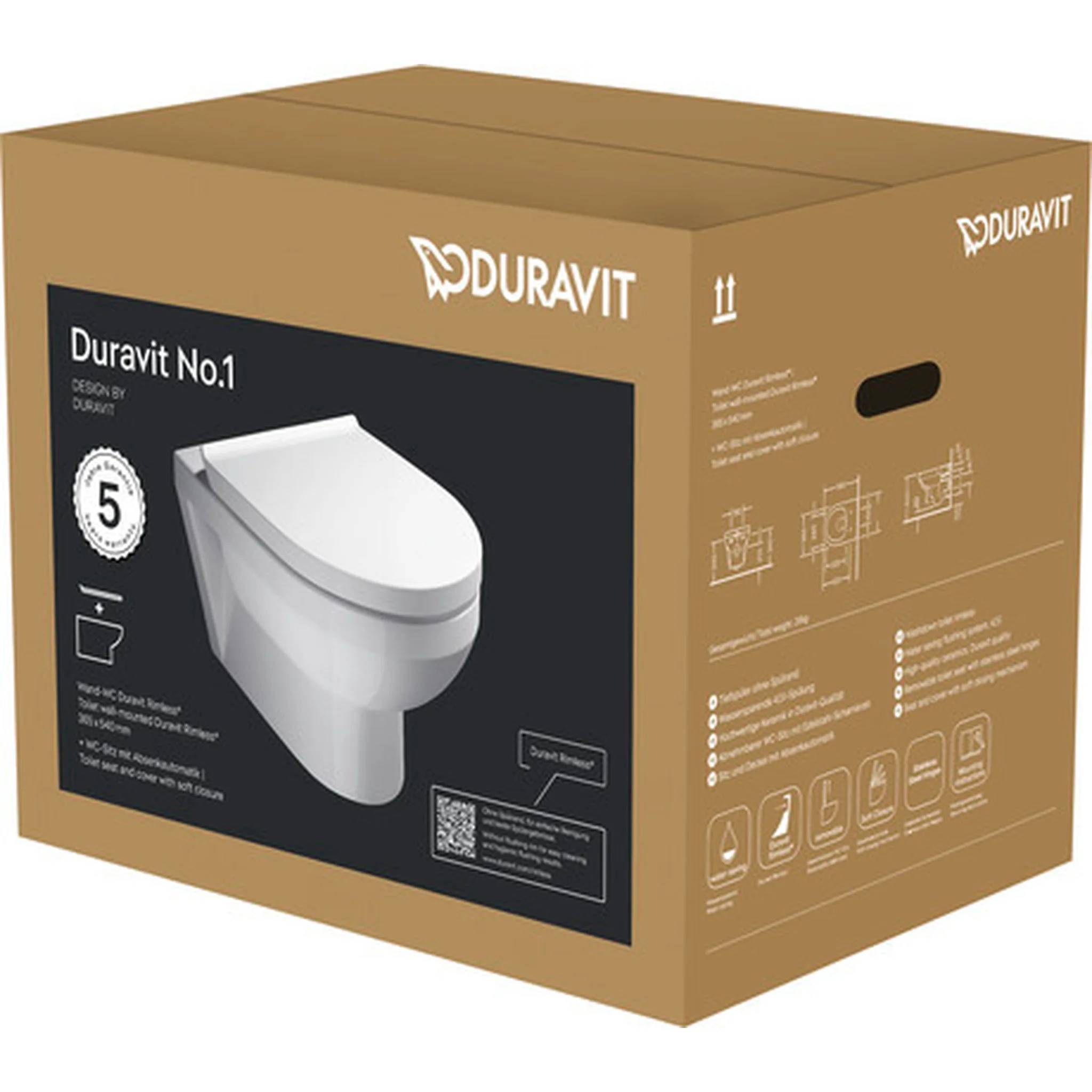Duravit No.1 WC-Rimless Set, 1 Stk.